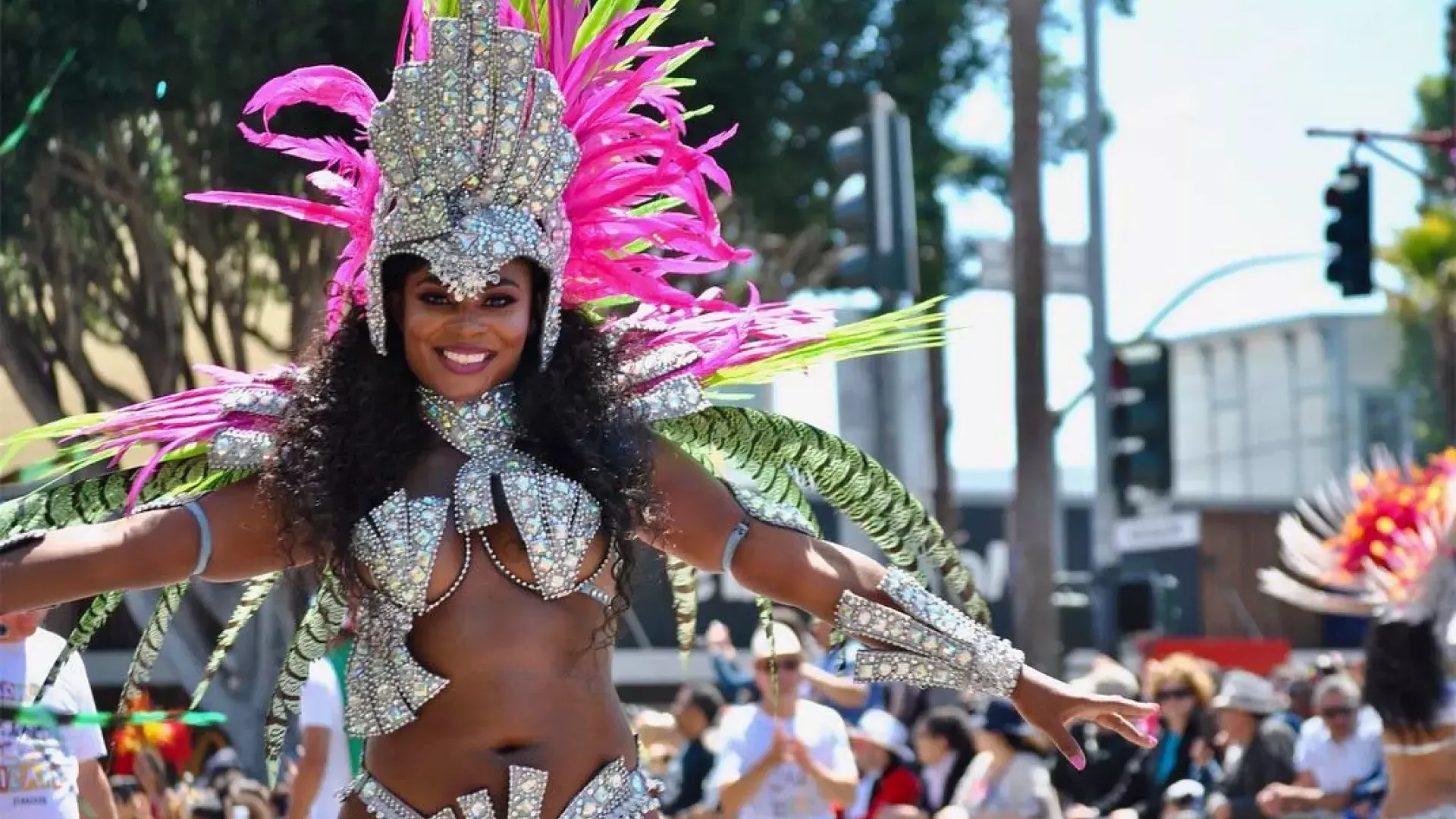 Dançarina de carnaval na Missão