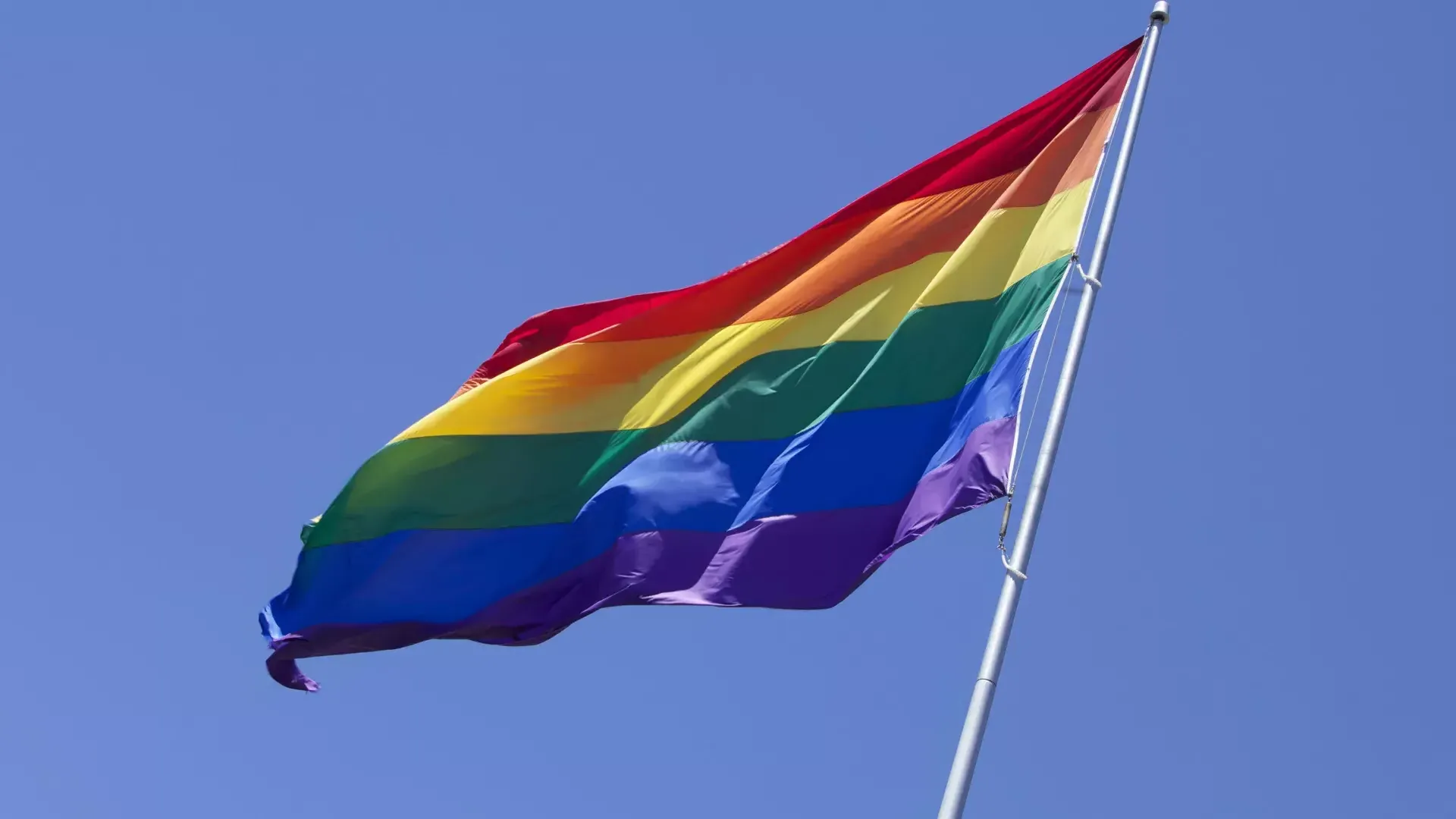 Bandera del arco iris gay de Castro