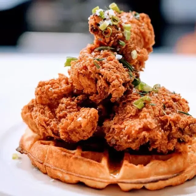 Fried chicken and waffles